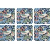 Aarbeidendief onderzetter 6 pack, Blauw