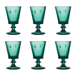 Abeille wijnglas 24 cl 6-pack, Smaragdgroen