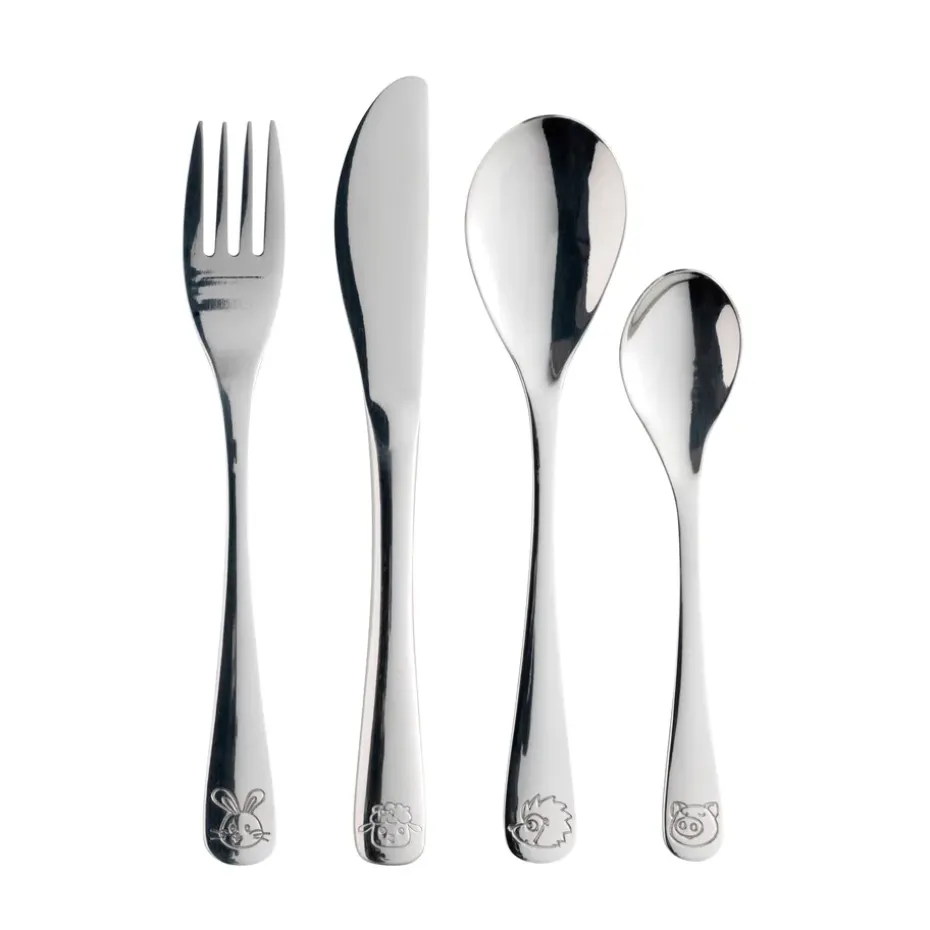 Aida kinderbestek 4-delig, Steel