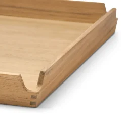 Airy teakhouten dienblad square L, Nupo herbal dust