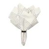 Alice stoffen servet 45x45 cm, Black-natural