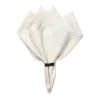 Alice stoffen servet 45x45 cm, Dusty blue-natural