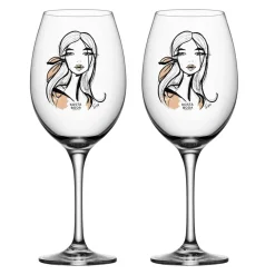 All about you wijnglas 52 cl 2 pack, Wait for her (dusty pink)
