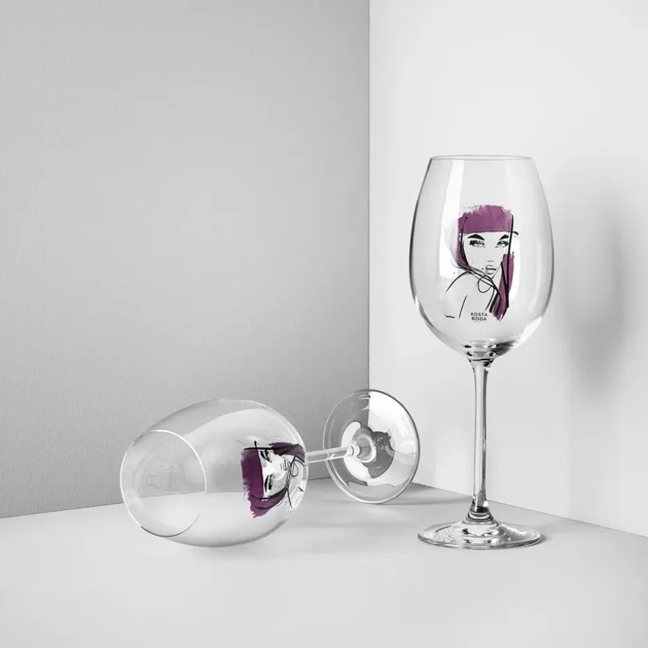 All about you wijnglas 52 cl 2 pack, purperrood