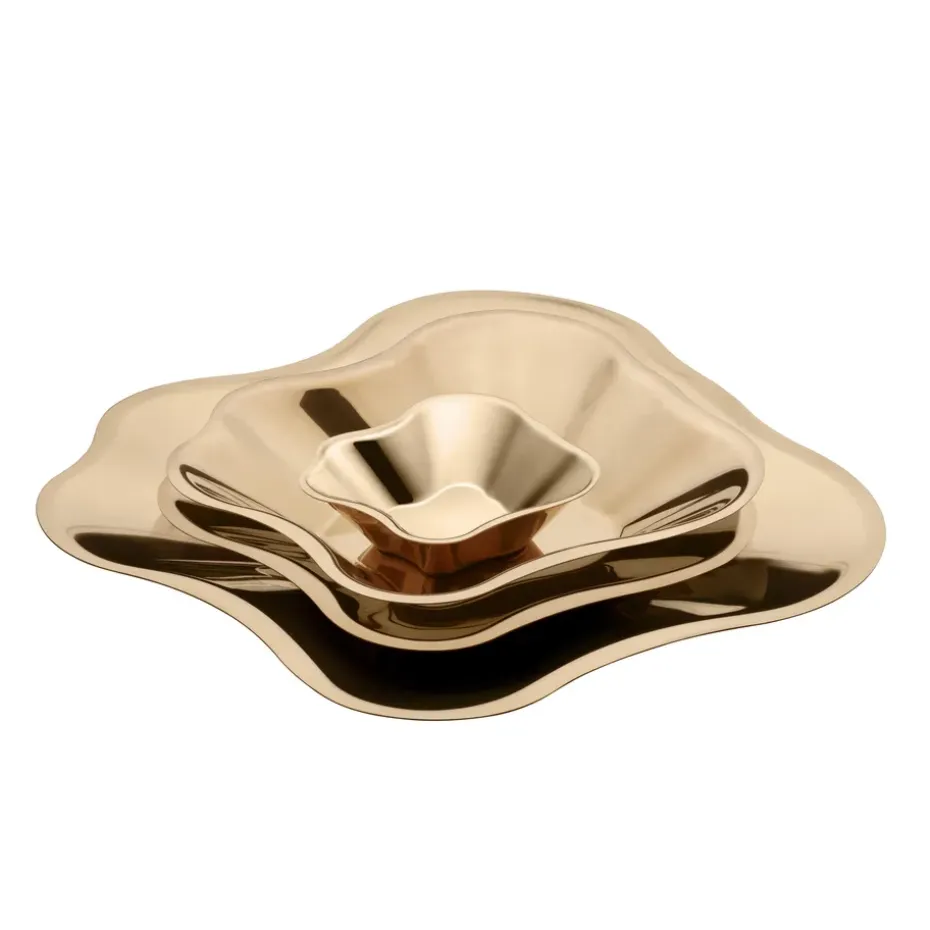 Alvar Aalto schotel roségoud, klein (358 mm)
