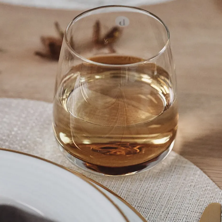 Amber drinklas, 35 cl.