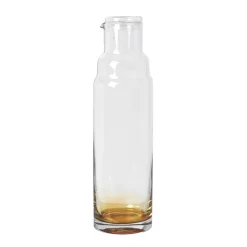 Amber karaf met deksel, 100 cl.