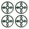Anima Gemella glasonderzetters 4-pack, Groen