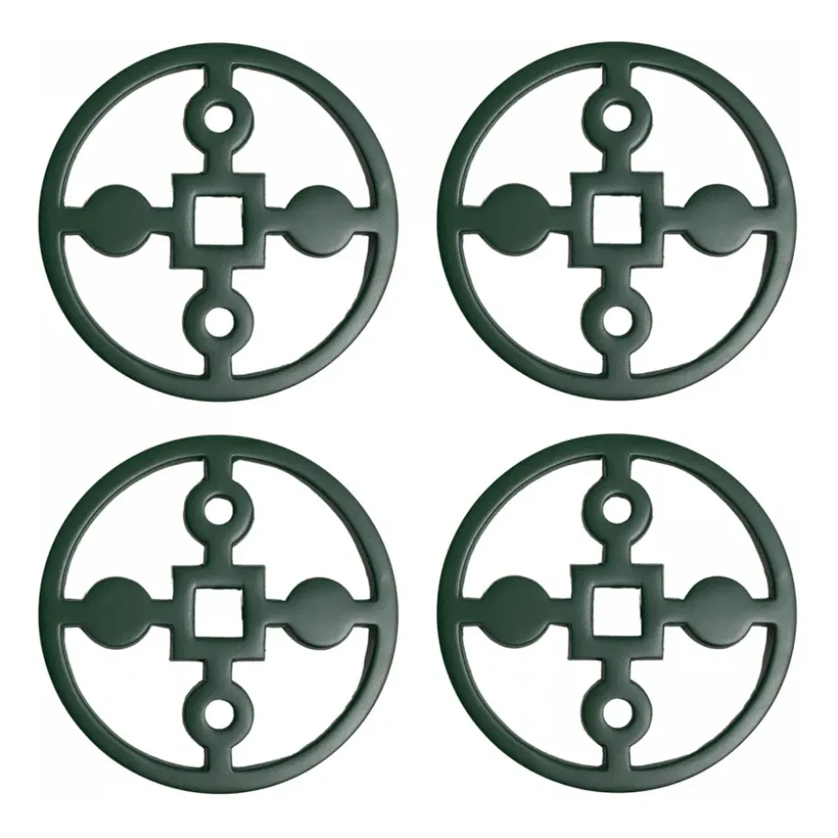 Anima Gemella glasonderzetters 4-pack, Groen
