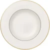 Anmut Gold diep bord, Wit