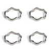 Anna servetring 4-pack, Zilver