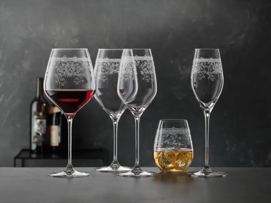 Arabesque Bordeaux rodewijnglas 81 cl 2-pack, Transparant