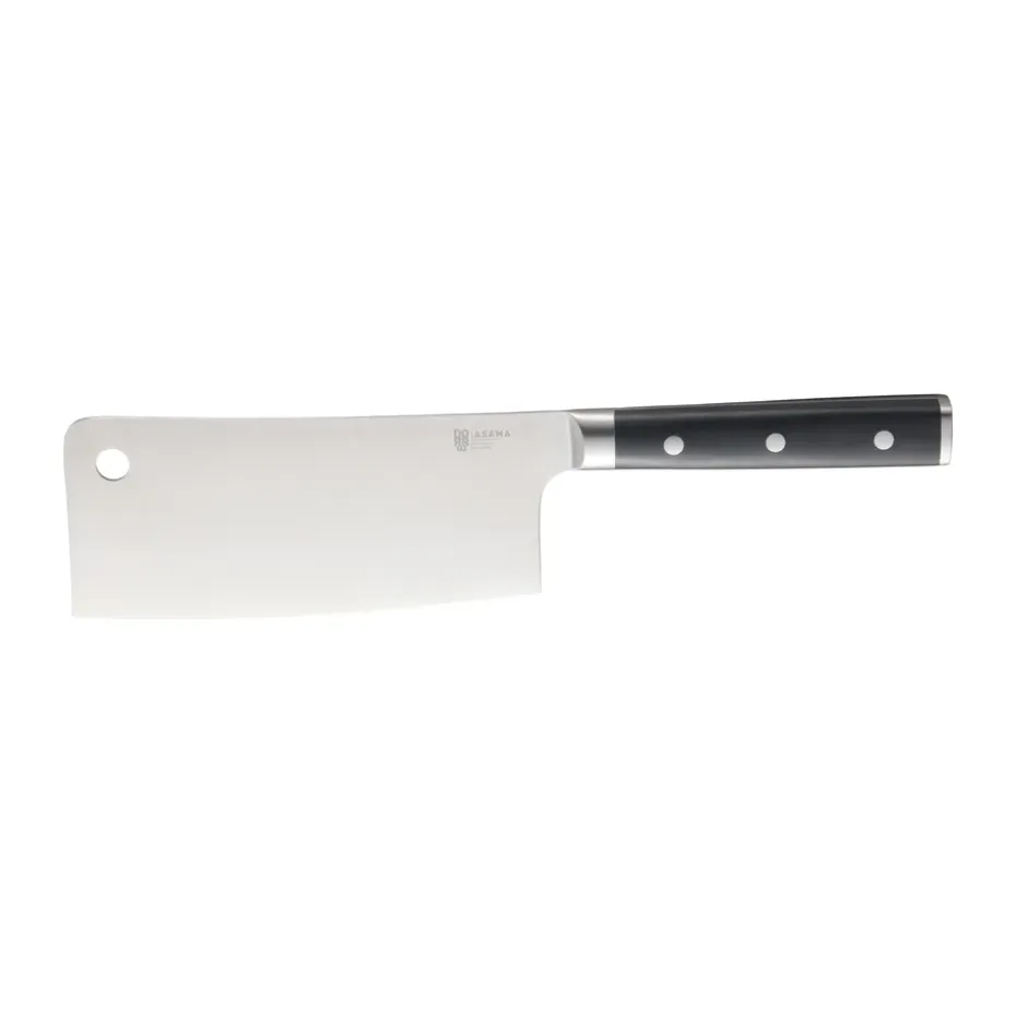 Asama Chinese koksmes 18 cm, Zwart handvat
