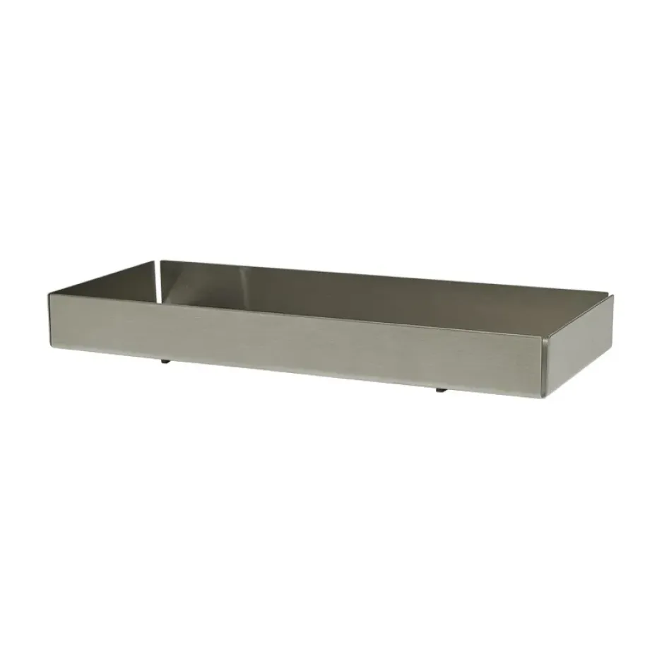 Bakku dienblad small 10x23,5 cm, Steel