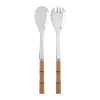 Bamboo shape saladebestek 2 delen, Light wood gelamineerd