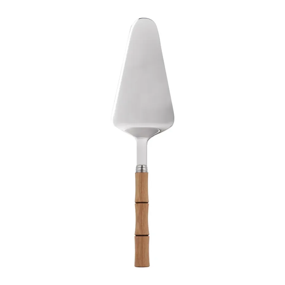 Bamboo shape taartschep 25 cm, Light wood gelamineerd