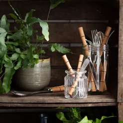 Bambou bestek 24-delig, Natural wood