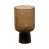 Bari glas op voet, Bruin