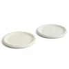 Barro bord, Off-white, Ø24 cm 2-pack