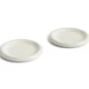 Barro bord, Off-white, Ø18 cm 2-pack
