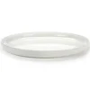 Base serveerschaal met hoge rand wit, 32 cm