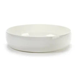 Base serveerschaal met lage rand wit, 24 cm