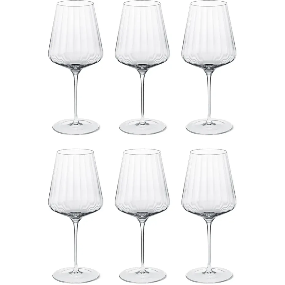 Bernadotte rodewijnglas 6-pack, Kristalline