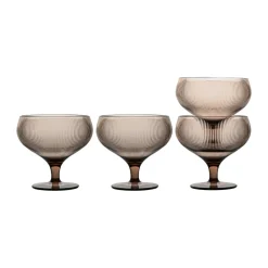 Billi champagnecoupe 30 cl 4-pack, Bruin