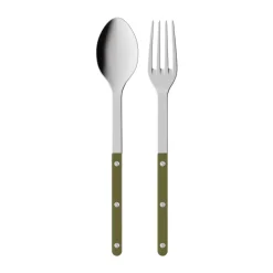 Bistrot solid serveerbestek 2-delig, Green fern