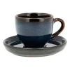 Bitz espressokop met schotel 7 cl, Donkerblauw-zwart
