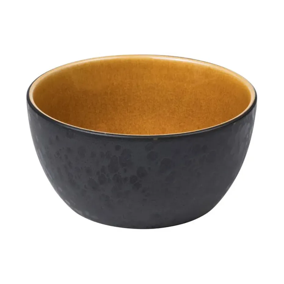 Bitz kom Ø 14 cm zwart, Zwart-amber
