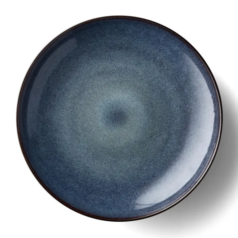 Bitz schaal Ø 40 cm zwart, Zwart-donkerblauw