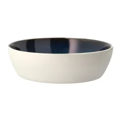 Bitz soepkom Ø 18 cm, Wit-donkerblauw