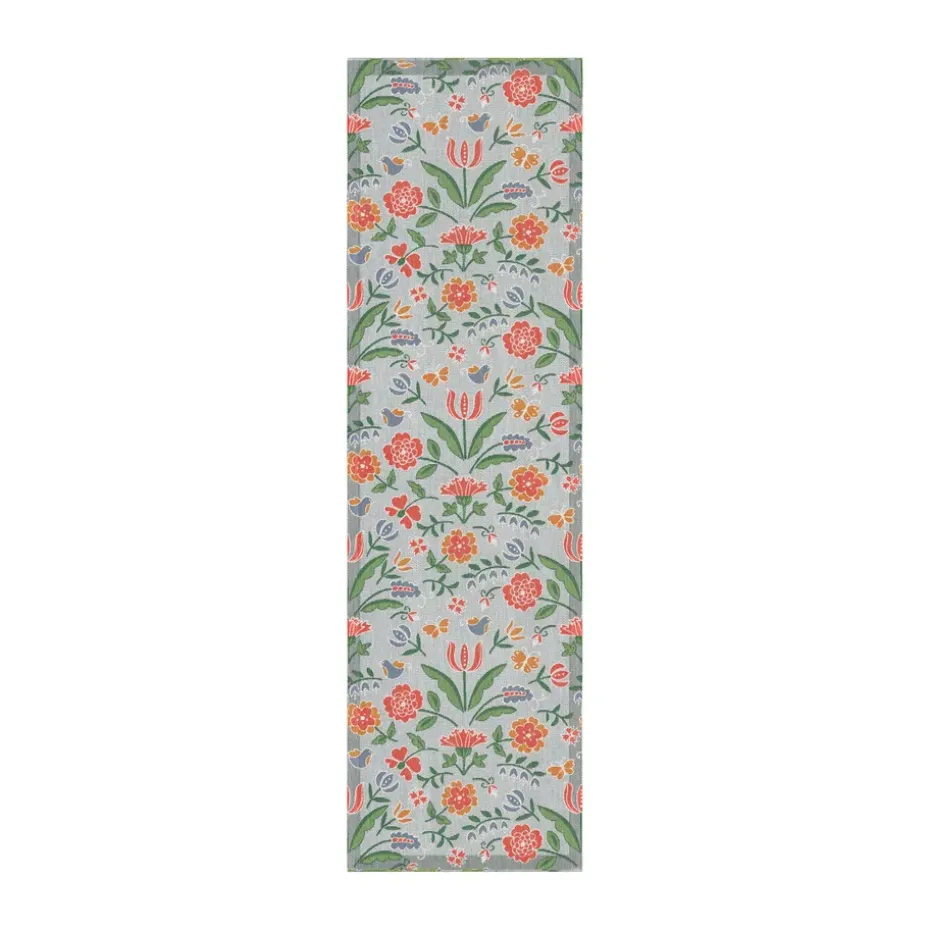 Blomglänta tafelloper 35x120 cm, Multi
