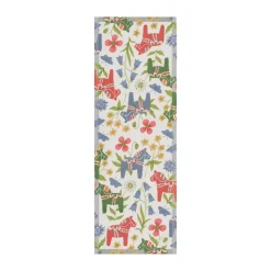 Blomsterhäst tafelloper 35x100 cm, Multi