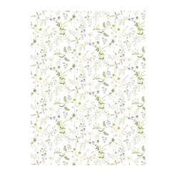 Blomsteryra gewaxt tafelkleed, Groen