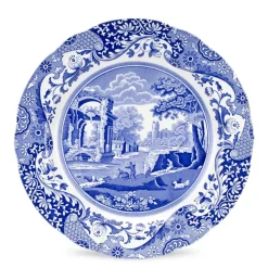 Blue Italian buffetbord, 30 cm