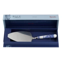 Blue Italian taartschep 25 cm, Keramiek-roestvij staal