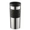 Bodum Travel mok verchroomd small, zwart