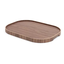 Bosign dienblad curveline large 34x47 cm, Walnoot