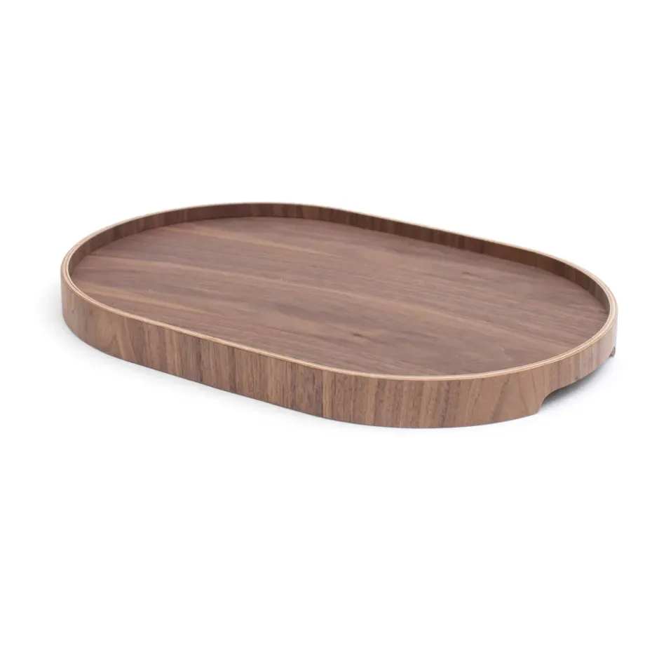 Bosign dienblad curveline medium 26x39 cm, Walnoot