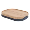 Bosign schootdienblad curveline large 34x47 cm, Wilgenhout