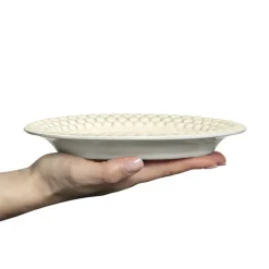Bubbles ovaal bord, 20 cm, Zand