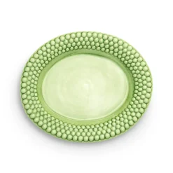 Bubbles ovale schaal, 35 cm, Groen