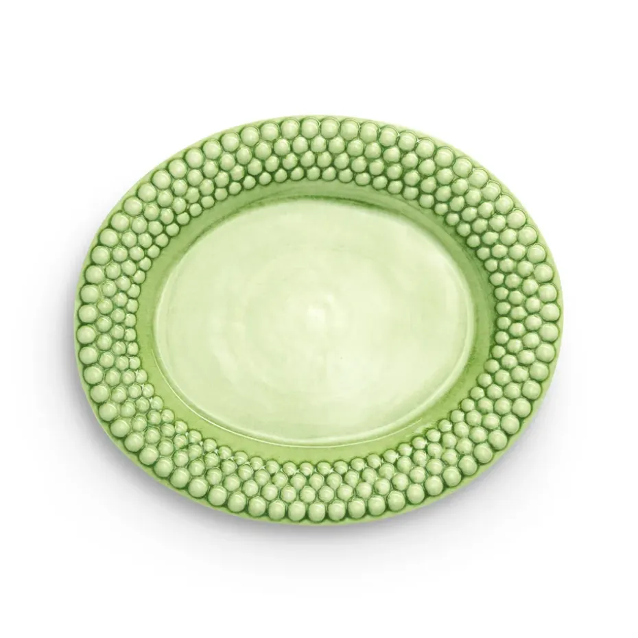 Bubbles ovale schaal, 35 cm, Groen