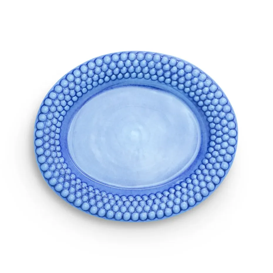 Bubbles ovale schaal, 35 cm, Lichtblauw