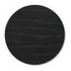 Buffalo onderzetter (glazen) circle, zwart