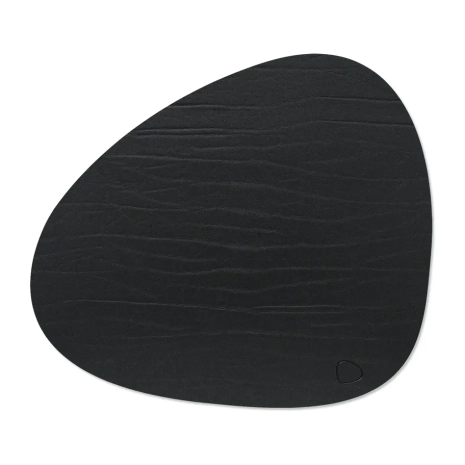 Buffalo placemat keerbaar curve L 1 St., zwart-naturel
