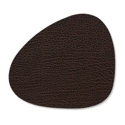 Bull onderzetter (glazen) curve, bruin