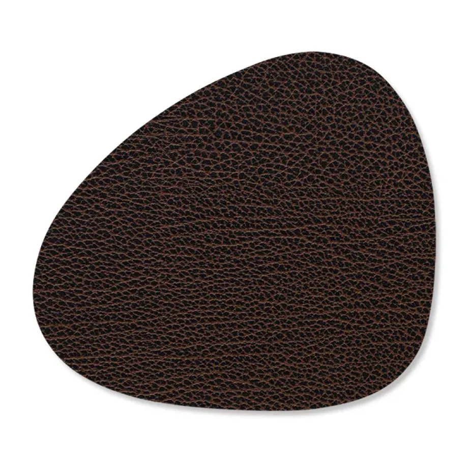Bull onderzetter (glazen) curve, bruin